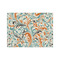 Orange & Blue Leafy Swirls Tissue Paper - Heavyweight - Medium - Front