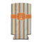 Orange & Blue Stripes 12oz Tall Can Sleeve - Set of 4 - FRONT