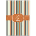 Orange & Blue Stripes Poster - Matte - 24x36 (Personalized)