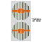 Orange & Blue Stripes 5" Multipurpose Round Label - Sheet