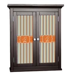 Orange & Blue Stripes Cabinet Decal - Medium (Personalized)