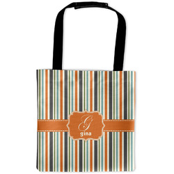 Orange & Blue Stripes Auto Back Seat Organizer Bag (Personalized)