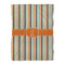 Orange & Blue Stripes Comforter - Twin XL - Front