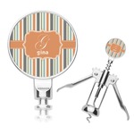 Orange & Blue Stripes Corkscrew (Personalized)