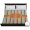 Orange & Blue Stripes Duvet Cover (King)