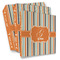 Orange & Blue Stripes Full Wrap Binders - PARENT/MAIN