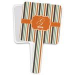 Orange & Blue Stripes Hand Mirror (Personalized)