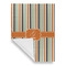 Orange & Blue Stripes House Flags - Single Sided - FRONT FOLDED