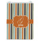 Orange & Blue Stripes Jewelry Gift Bag - Matte - Front