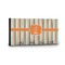 Orange & Blue Stripes Key Hanger - Front View with Hooks