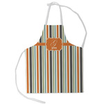 Orange & Blue Stripes Kid's Apron - Small (Personalized)