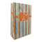 Orange & Blue Stripes Large Gift Bag - Front/Main