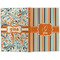 Orange & Blue Stripes Large Hard Cover Journal - Apvl