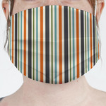 Orange & Blue Stripes Face Mask Cover