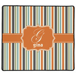 Orange & Blue Stripes XL Gaming Mouse Pad - 18" x 16" (Personalized)