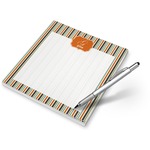 Orange & Blue Stripes Notepad (Personalized)