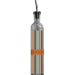 Orange & Blue Stripes Oil Dispenser Bottle (Personalized)
