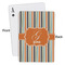 Orange & Blue Stripes Playing Cards - Approval