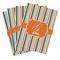 Orange & Blue Stripes Playing Cards - Hand Back View