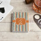 Orange & Blue Stripes Playing Cards - In Context