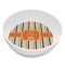 Orange & Blue Stripes Melamine Bowl - Side and center