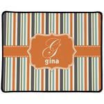 Orange & Blue Stripes Large Gaming Mouse Pad - 12.5" x 10" (Personalized)