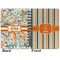 Orange & Blue Stripes Spiral Journal 5 x 7 - Apvl