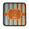 Orange & Blue Stripes Square Patch