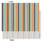 Orange & Blue Stripes Tissue Paper - Heavyweight - Large - Front & Back