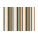 Orange & Blue Stripes Large Tissue Papers Sheets - Heavyweight