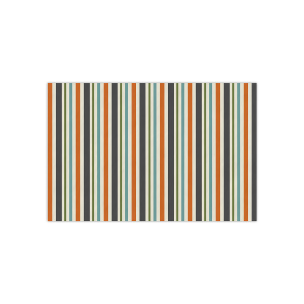 Custom Orange & Blue Stripes Small Tissue Papers Sheets - Heavyweight