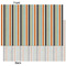 Orange & Blue Stripes Tissue Paper - Heavyweight - XL - Front & Back