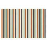 Orange & Blue Stripes X-Large Tissue Papers Sheets - Heavyweight