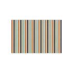 Orange & Blue Stripes Small Tissue Papers Sheets - Lightweight