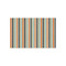 Orange & Blue Stripes Tissue Paper - Lightweight - Small - Front