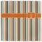 Orange & Blue Stripes Vinyl Document Wallet - Apvl