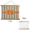 Orange & Blue Stripes Wall Hanging Tapestry - Landscape - APPROVAL