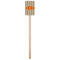 Orange & Blue Stripes Wooden 6.25" Stir Stick - Rectangular - Single Stick