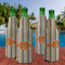Orange & Blue Stripes Zipper Bottle Cooler - Set of 4 - LIFESTYLE