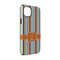 Orange & Blue Stripes iPhone 14 Pro Tough Case - Angle