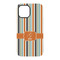 Orange & Blue Stripes iPhone 15 Tough Case - Back