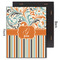 Orange Blue Swirls & Stripes 11x14 Wood Print - Front & Back View