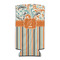 Orange Blue Swirls & Stripes 12oz Tall Can Sleeve - Set of 4 - FRONT