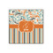 Orange Blue Swirls & Stripes 12x12 Wood Print - Front View