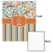 Orange Blue Swirls & Stripes 20x24 - Matte Poster - Front & Back