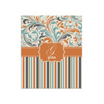 Orange Blue Swirls & Stripes Poster - Matte - 20x24 (Personalized)