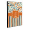 Orange Blue Swirls & Stripes 20x24 Wood Print - Angle View