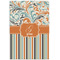 Orange Blue Swirls & Stripes 24x36 - Matte Poster - Front View