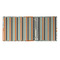 Orange Blue Swirls & Stripes 3 Ring Binders - Full Wrap - 2" - OPEN INSIDE