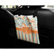 Orange Blue Swirls & Stripes Car Bag - In Use